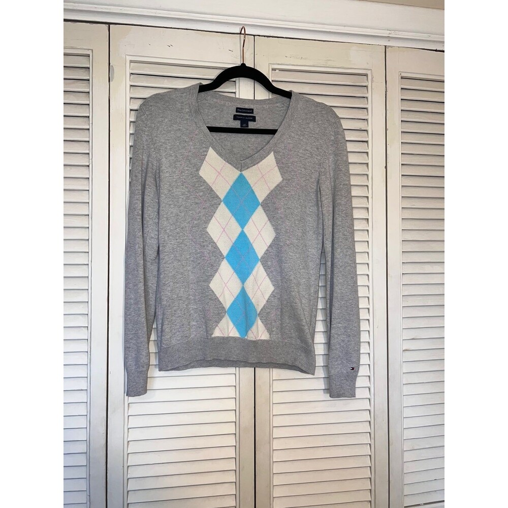 Tommy Hilfiger Women’s Pullover V-Neck Sweater; 100% Pima Cotton; Size S/P